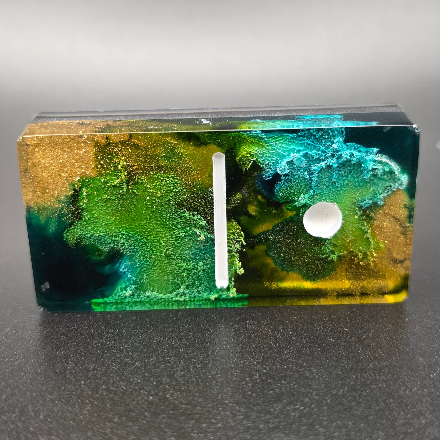 Electric Tropics Resin Domino Set