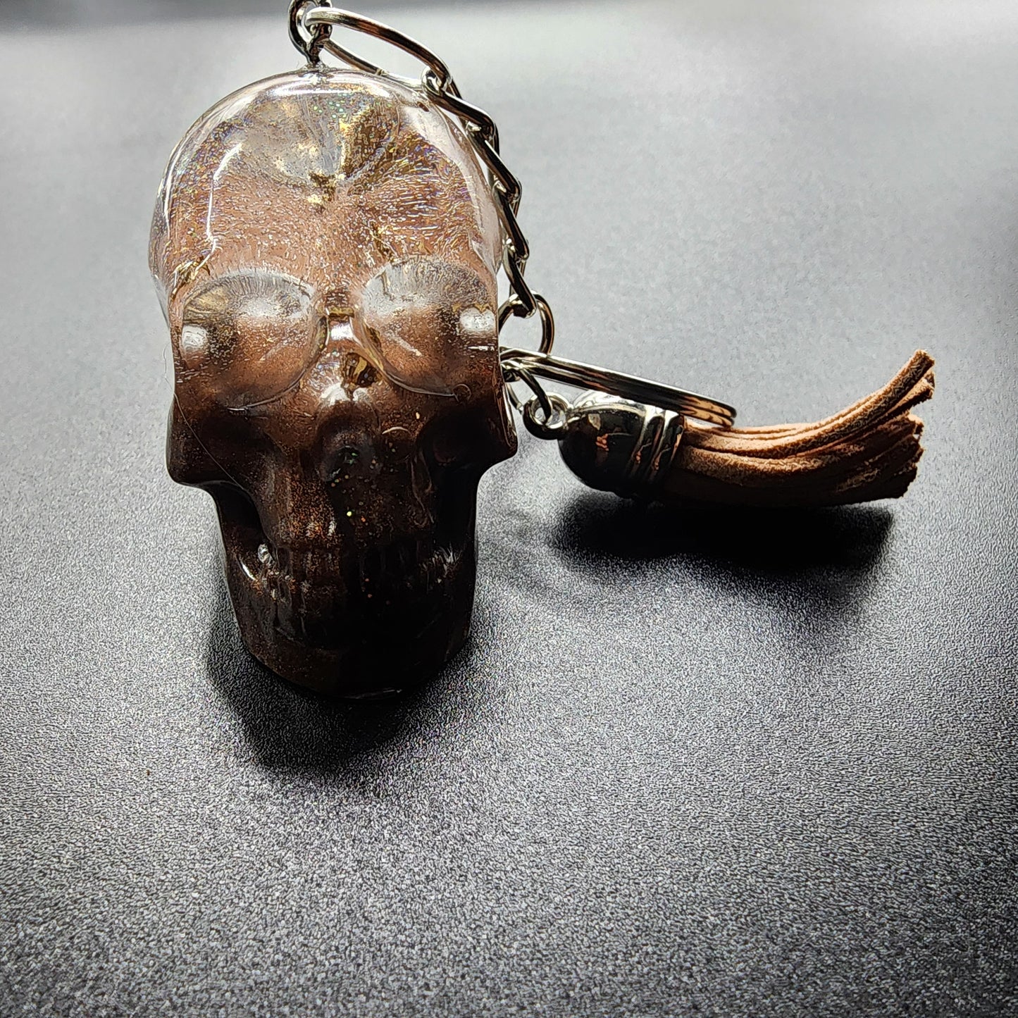Midnight Dust Resin Skull