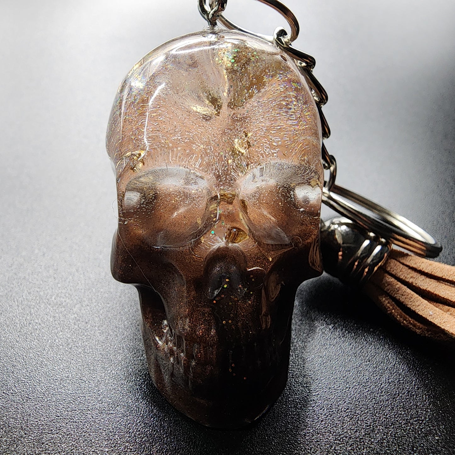 Bronze Rebel Skull (Keychain Example)