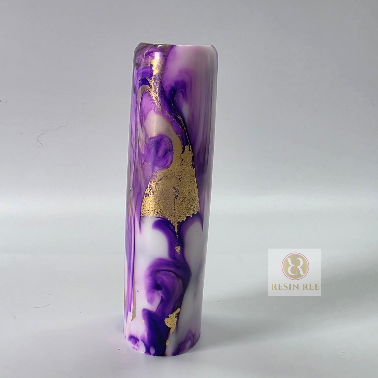 Amethyst Gold Resin Lighter Case