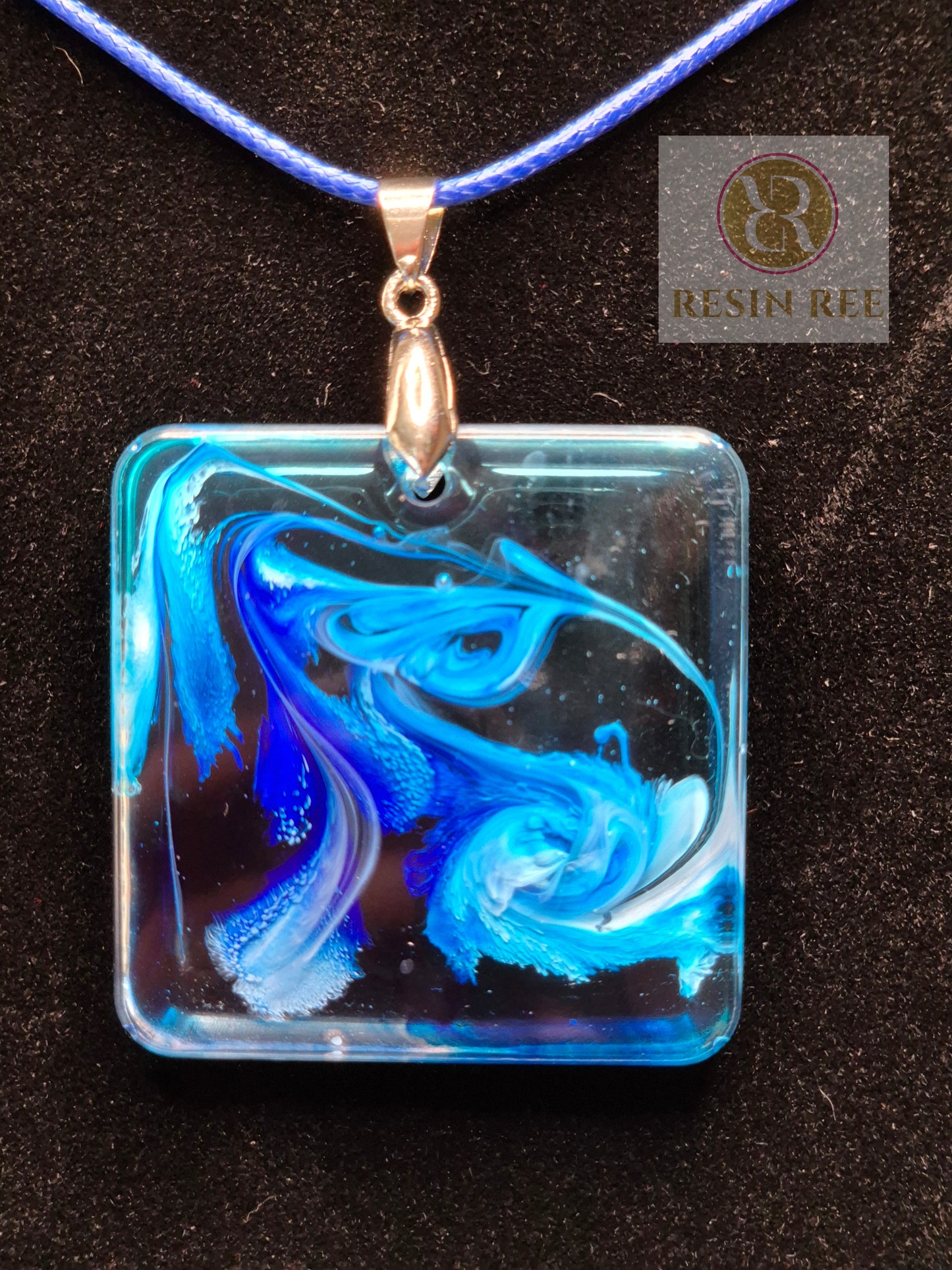 Ocean Whisper Resin Pendant