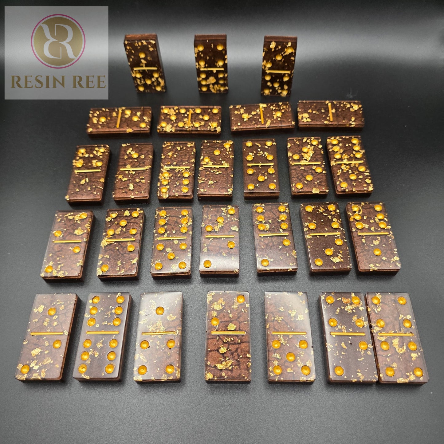 Dark Chocolate Drizzle Dominoes