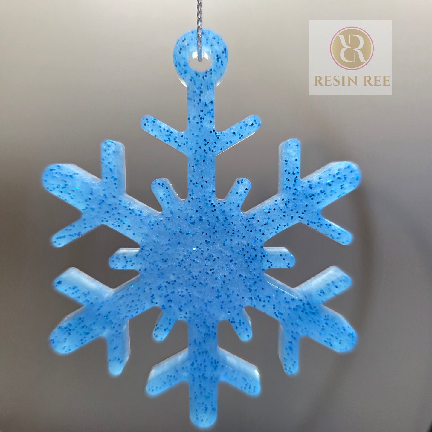 Frost light Snowflake Ornament Set (Set of Two)