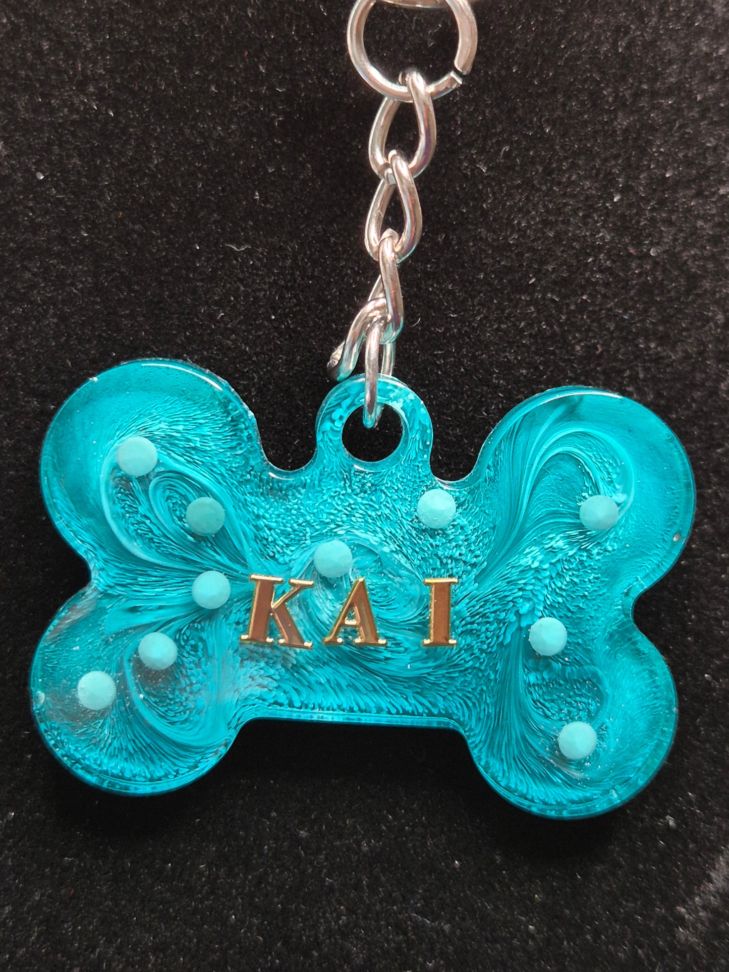 Ocean Breeze Custom Pet Tag (No Paw)