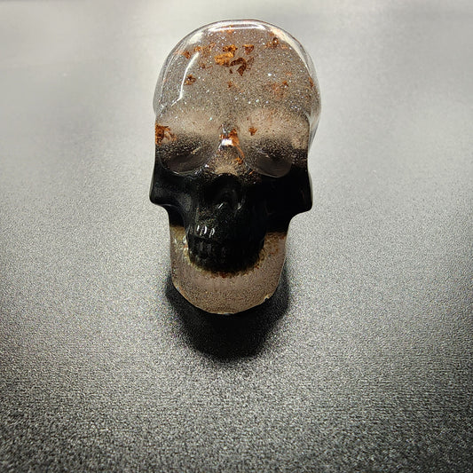 Midnight Dust Resin Skull
