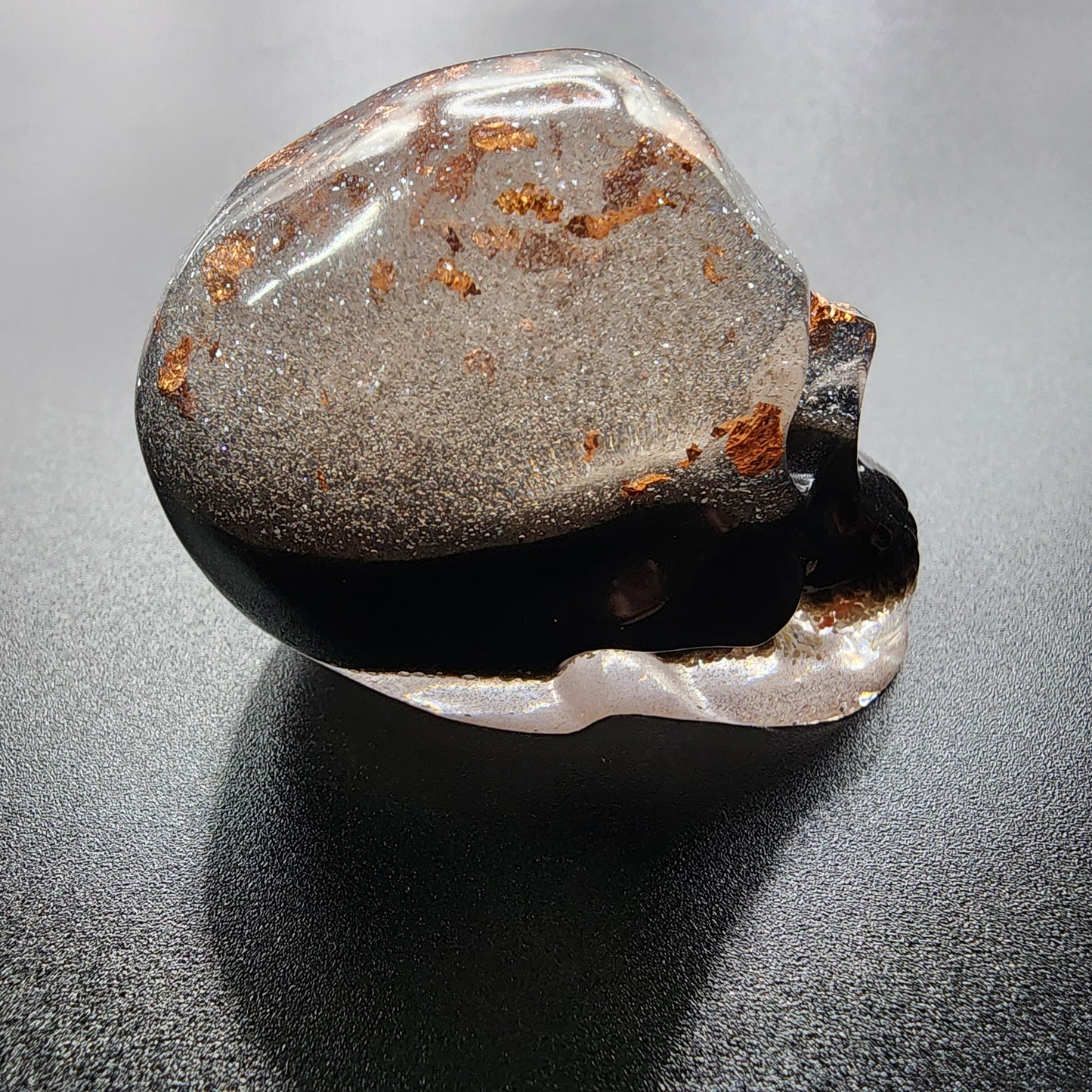 Midnight Dust Resin Skull