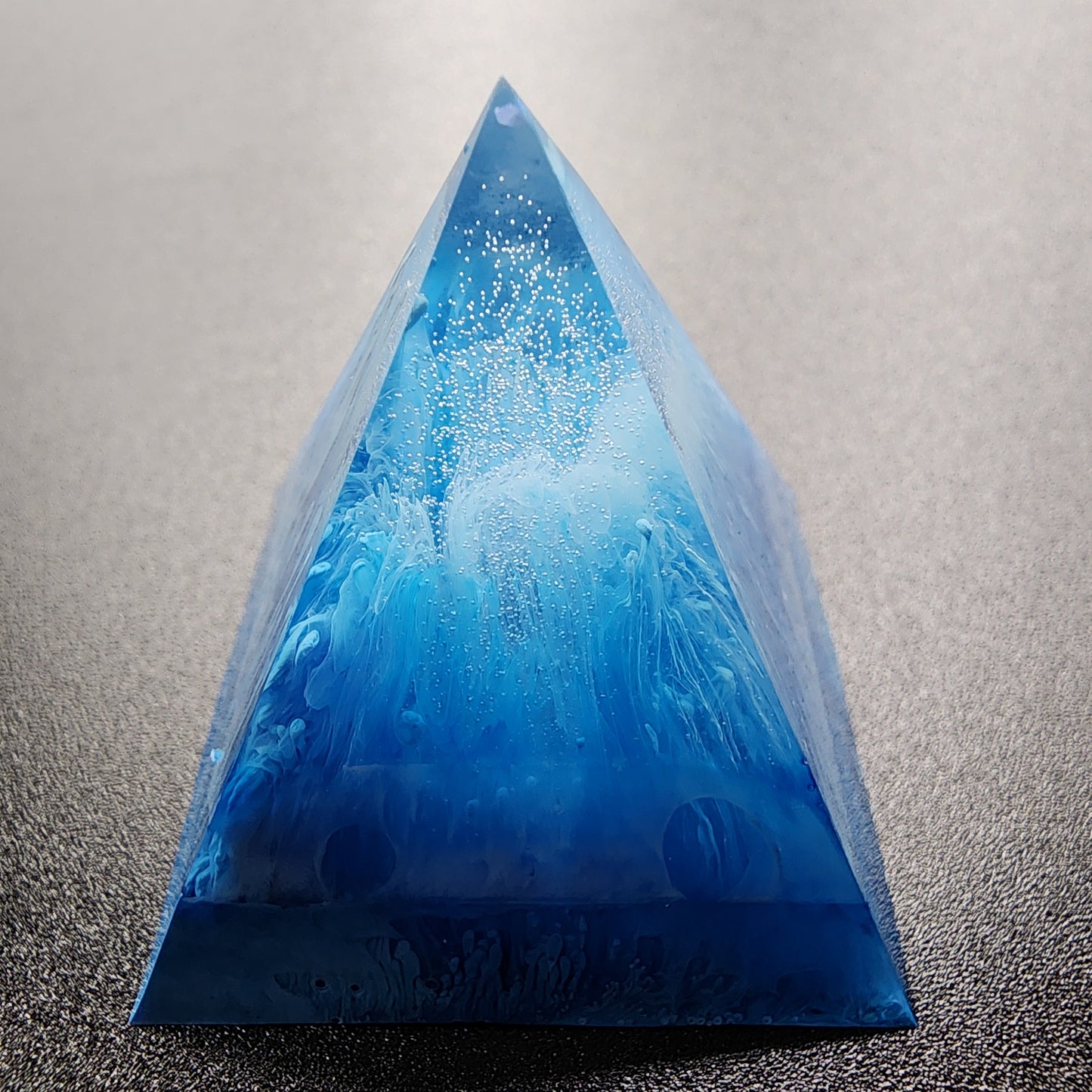 Ocean Surge Resin Pyramid