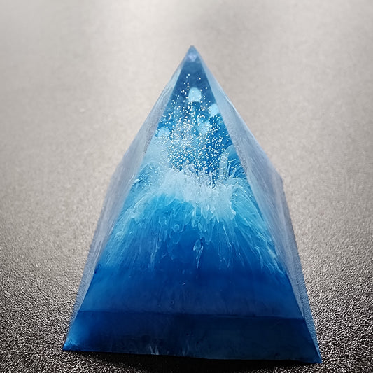 Ocean Surge Resin Pyramid