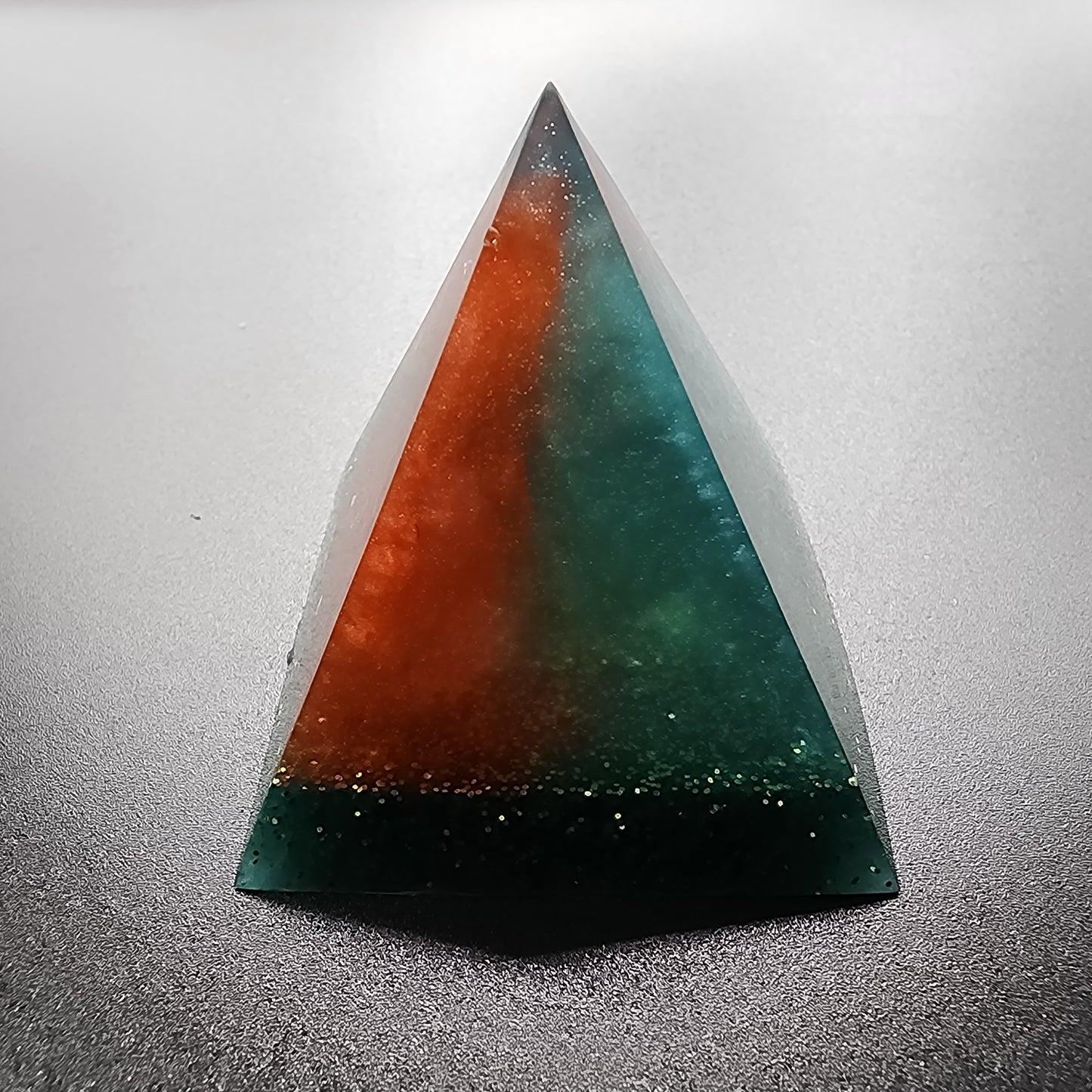 Ember Forest Resin Pyramid