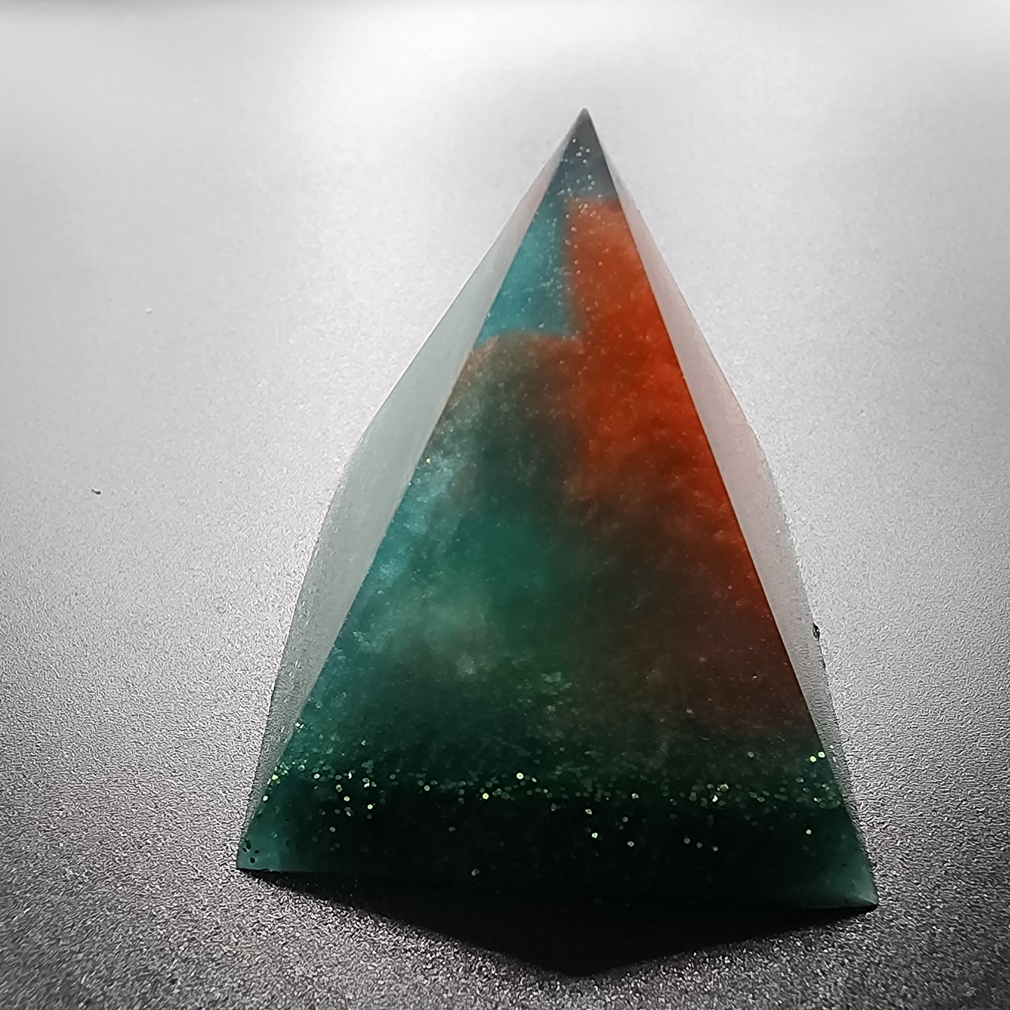 Ember Forest Resin Pyramid