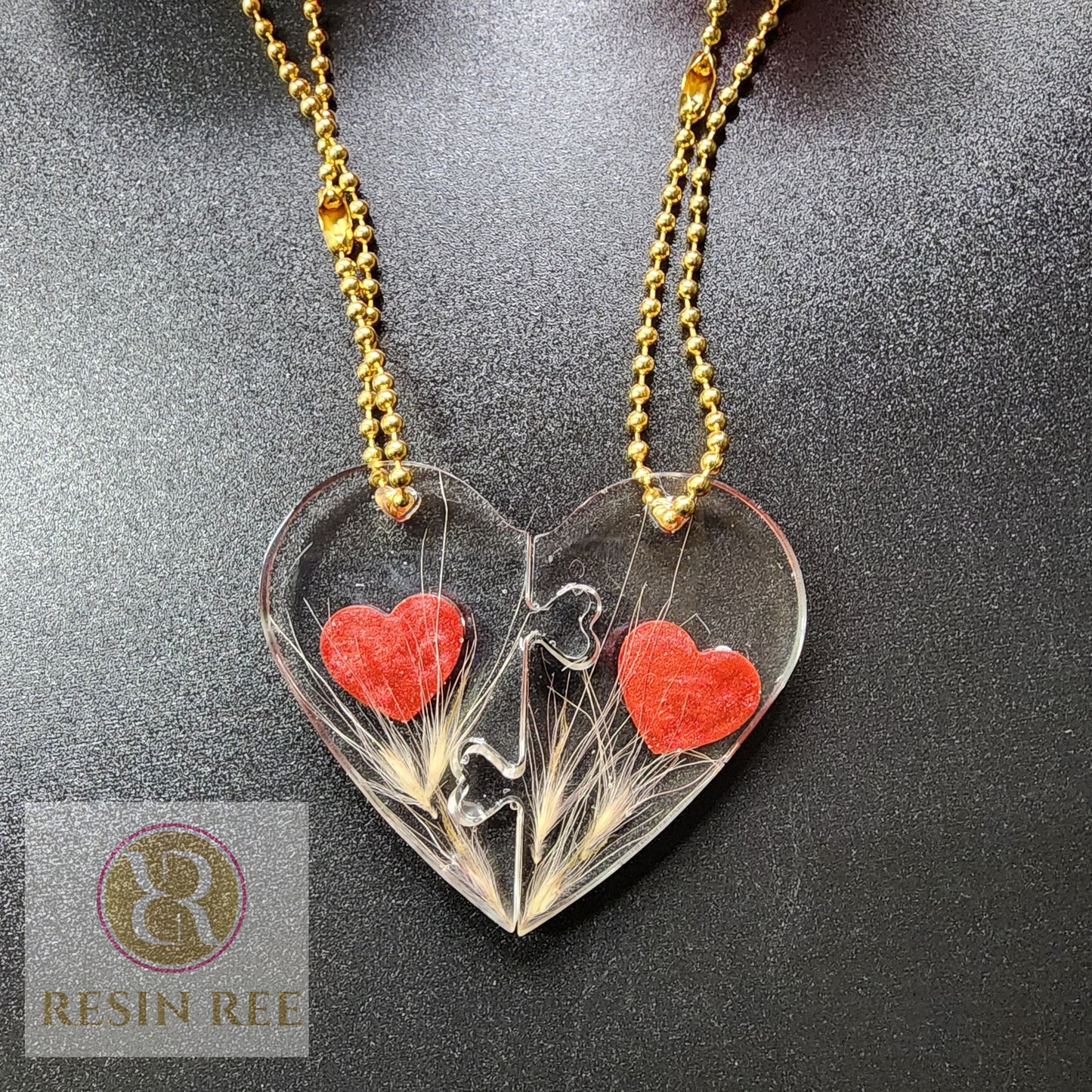 “Heart to Heart” Puzzle Keychain Set