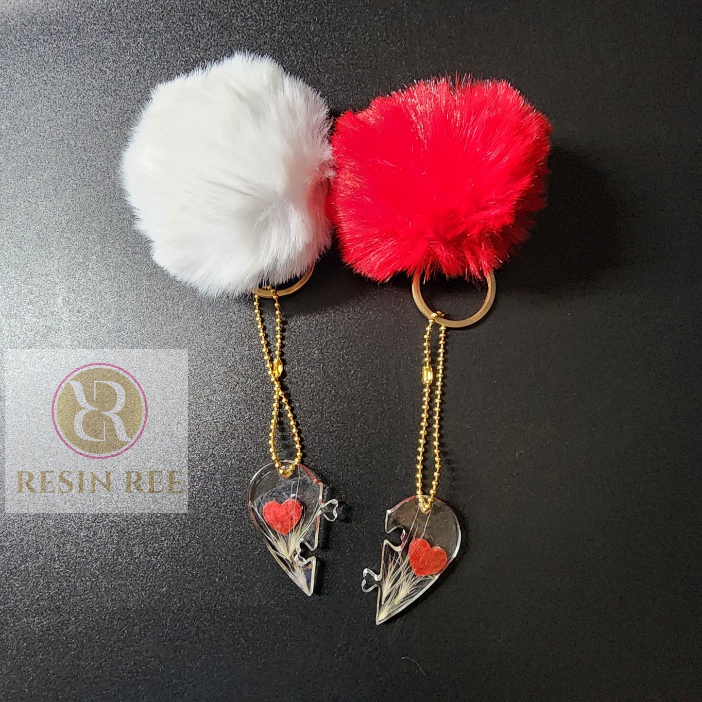 “Heart to Heart” Puzzle Keychain Set