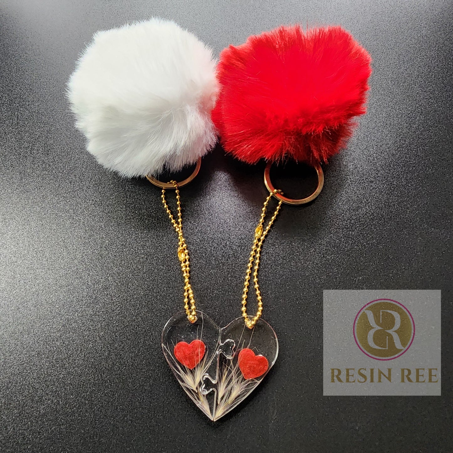 “Heart to Heart” Puzzle Keychain Set