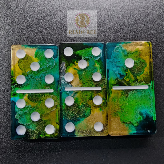 Electric Tropics Resin Domino Set