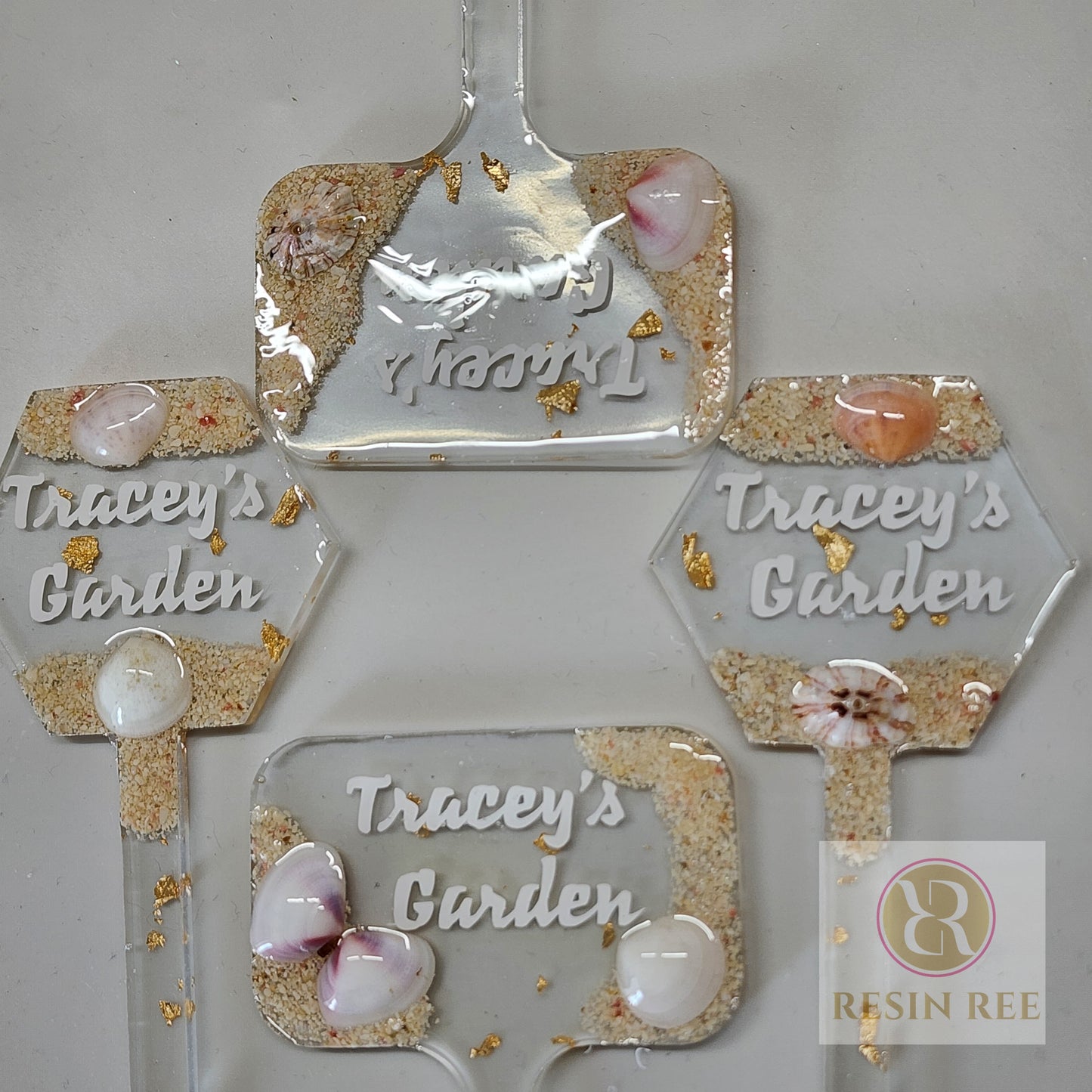 Personalized Resin Garden Marker - Set of 4