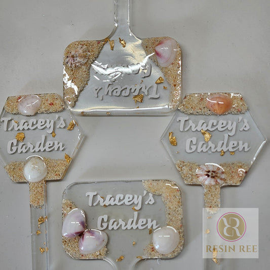 Personalized Resin Garden Marker - Set of 4