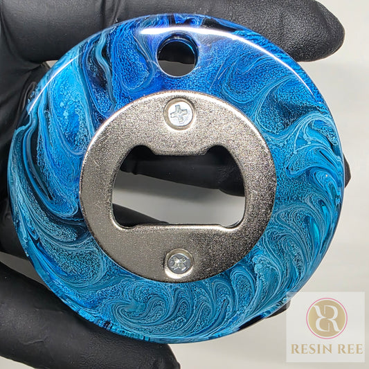 Blue Wave Bottle Opener - Circle