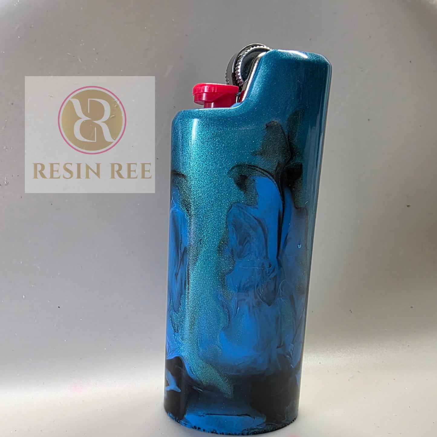 Ocean Ember Resin Lighter Case