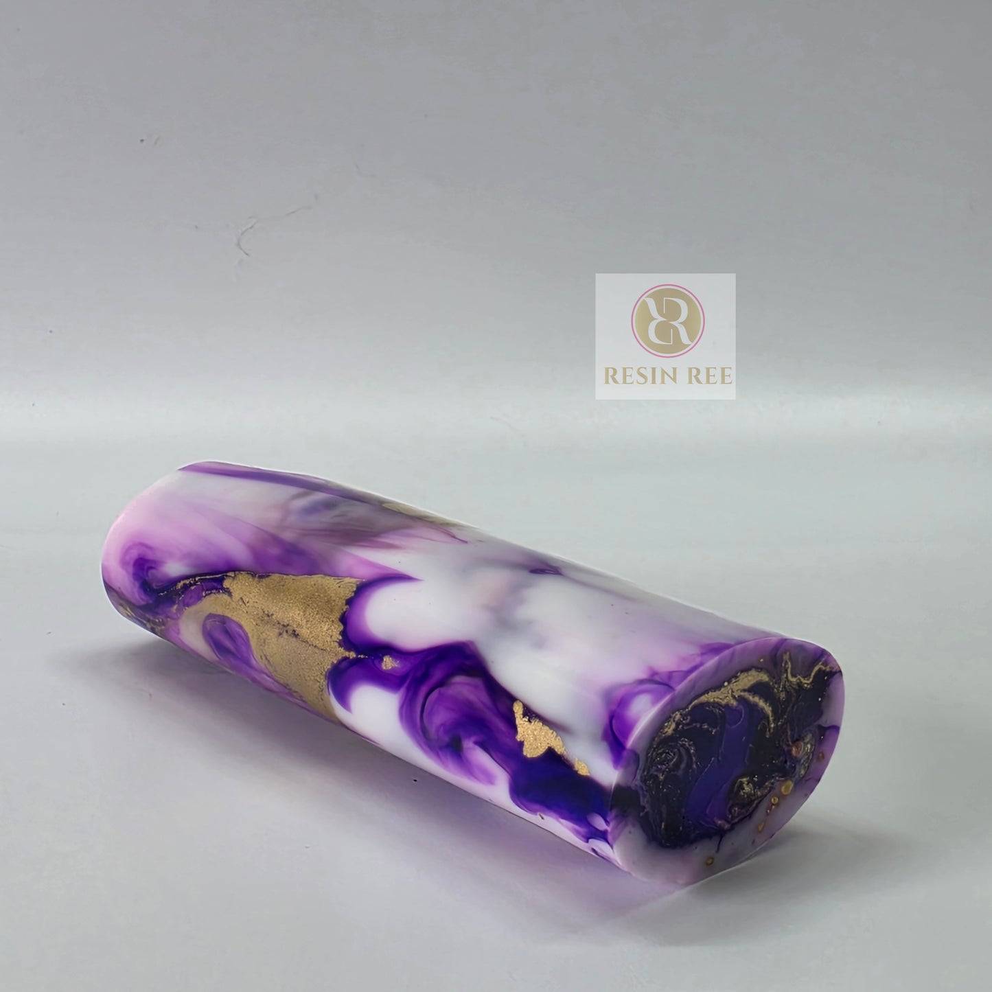Amethyst Gold Resin Lighter Case