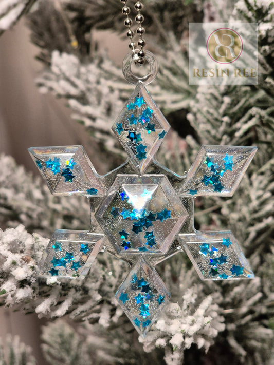 Crystal Snowflake Ornament Set (Set of 3)
