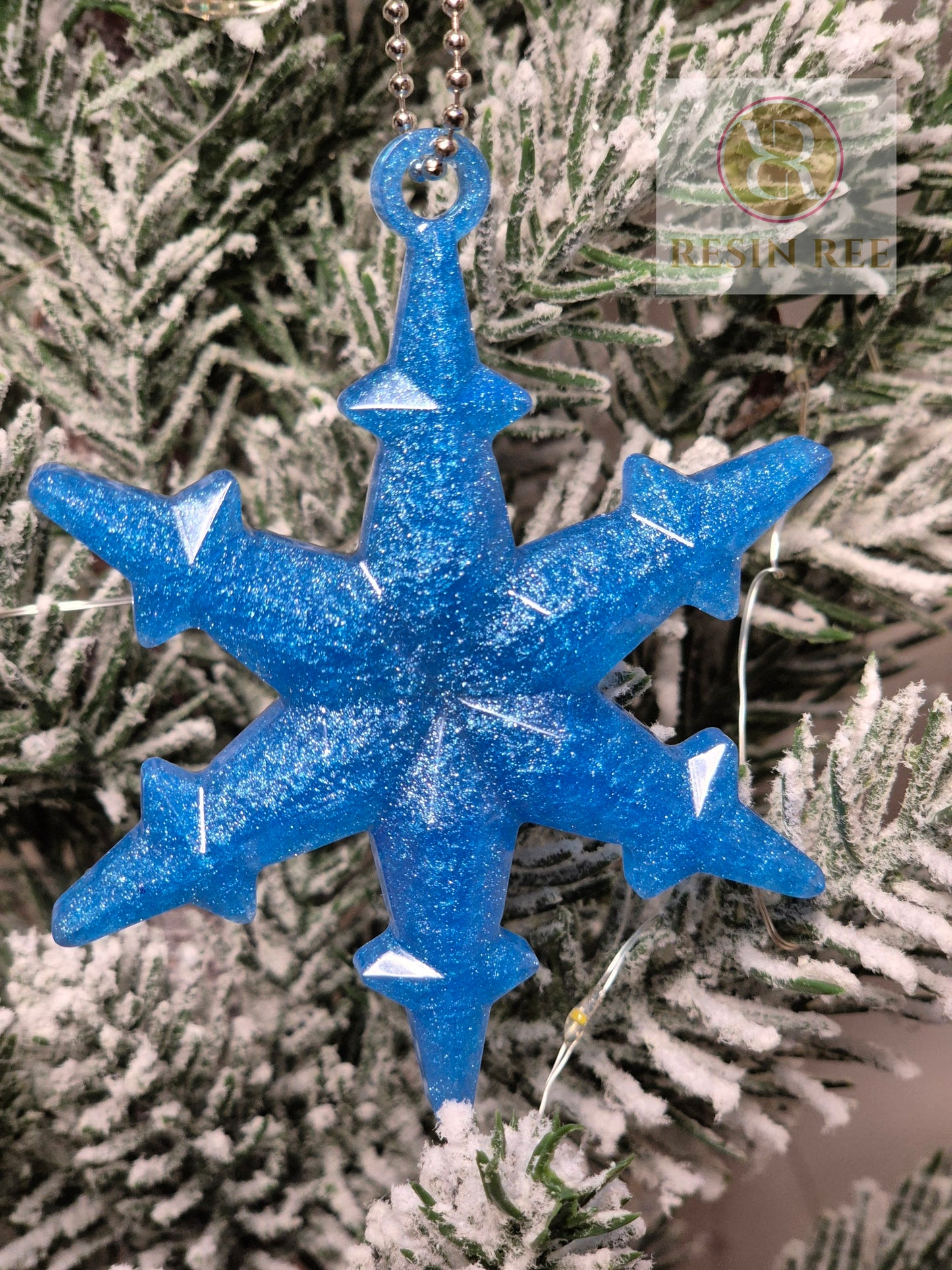 Icy Blue Ornament Set (Set of 3)