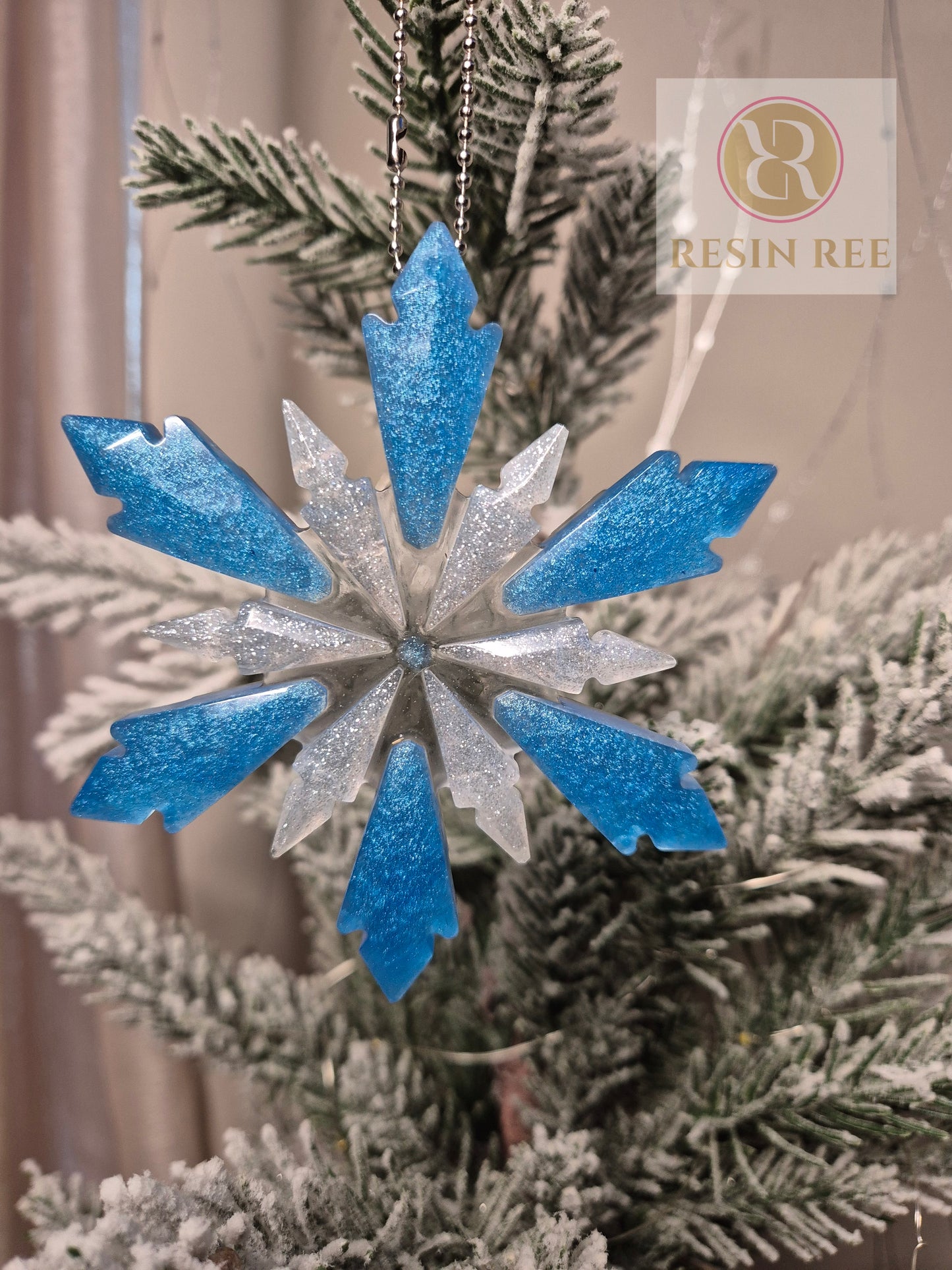 Icy Blue Ornament Set (Set of 3)