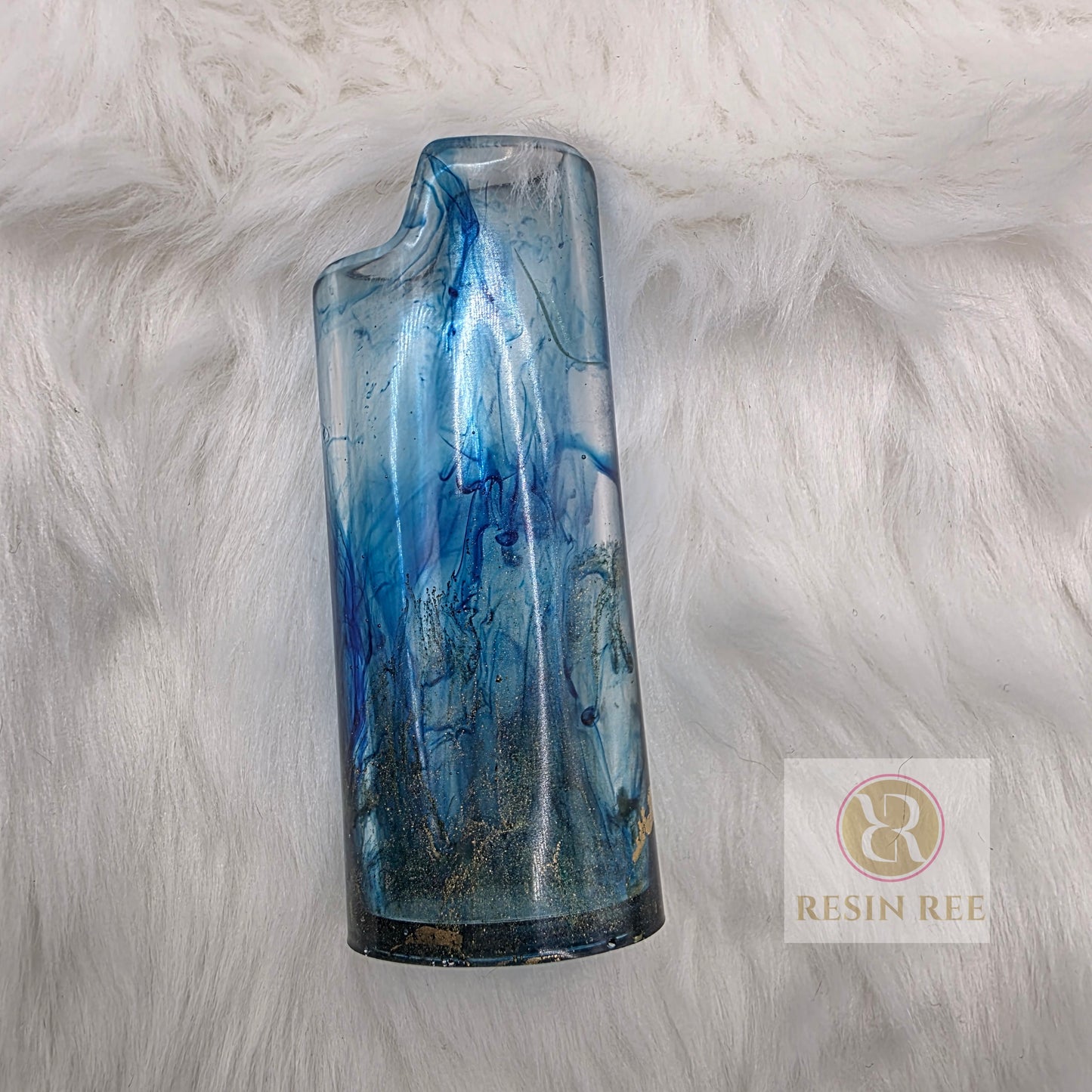 Ocean Ink Resin Lighter Case