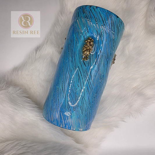 Resin Reef Drinking Glasses — Ocean Blue Collection