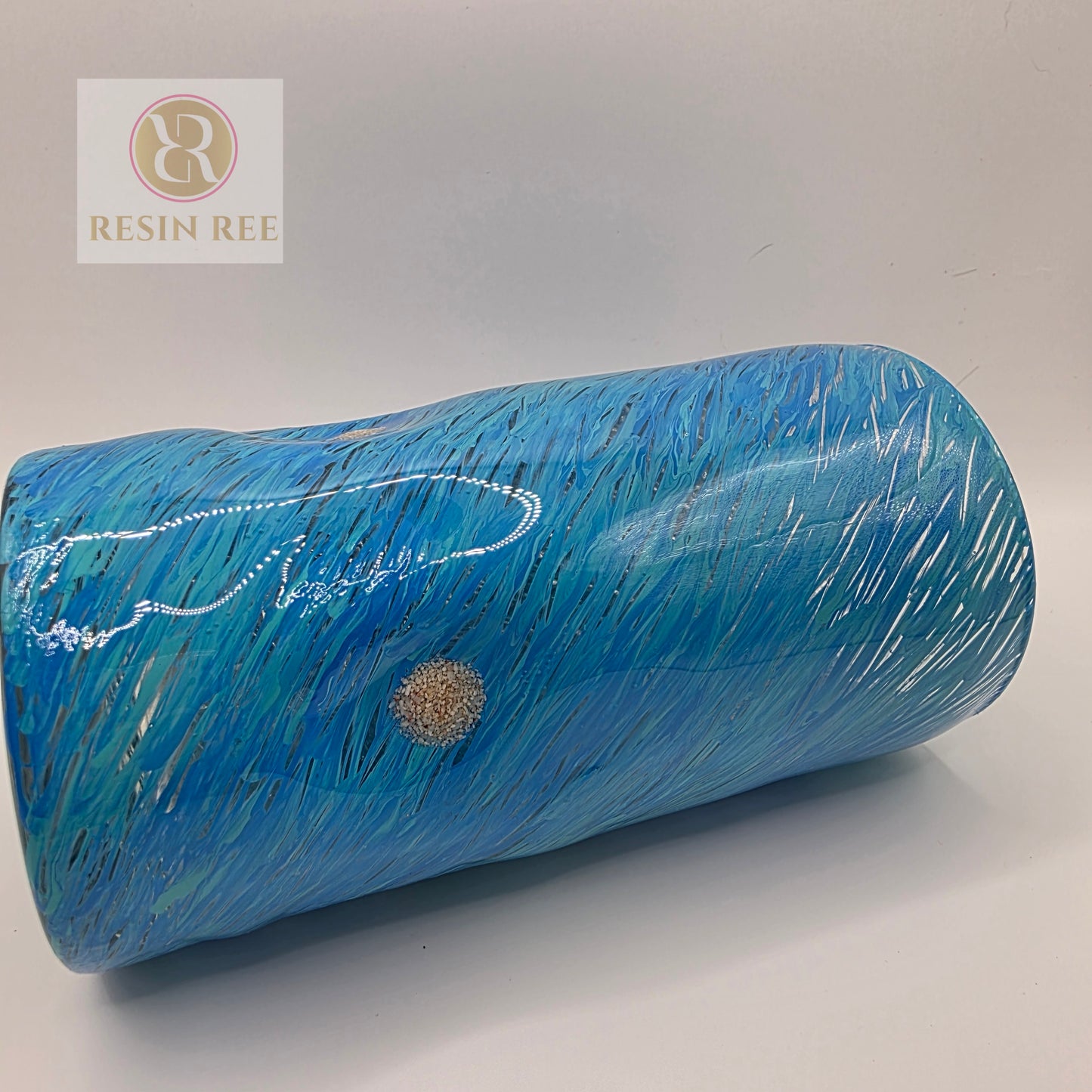 Resin Reef Drinking Glasses — Ocean Blue Collection