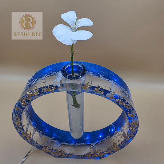 LED Infinity Ring Resin Vase