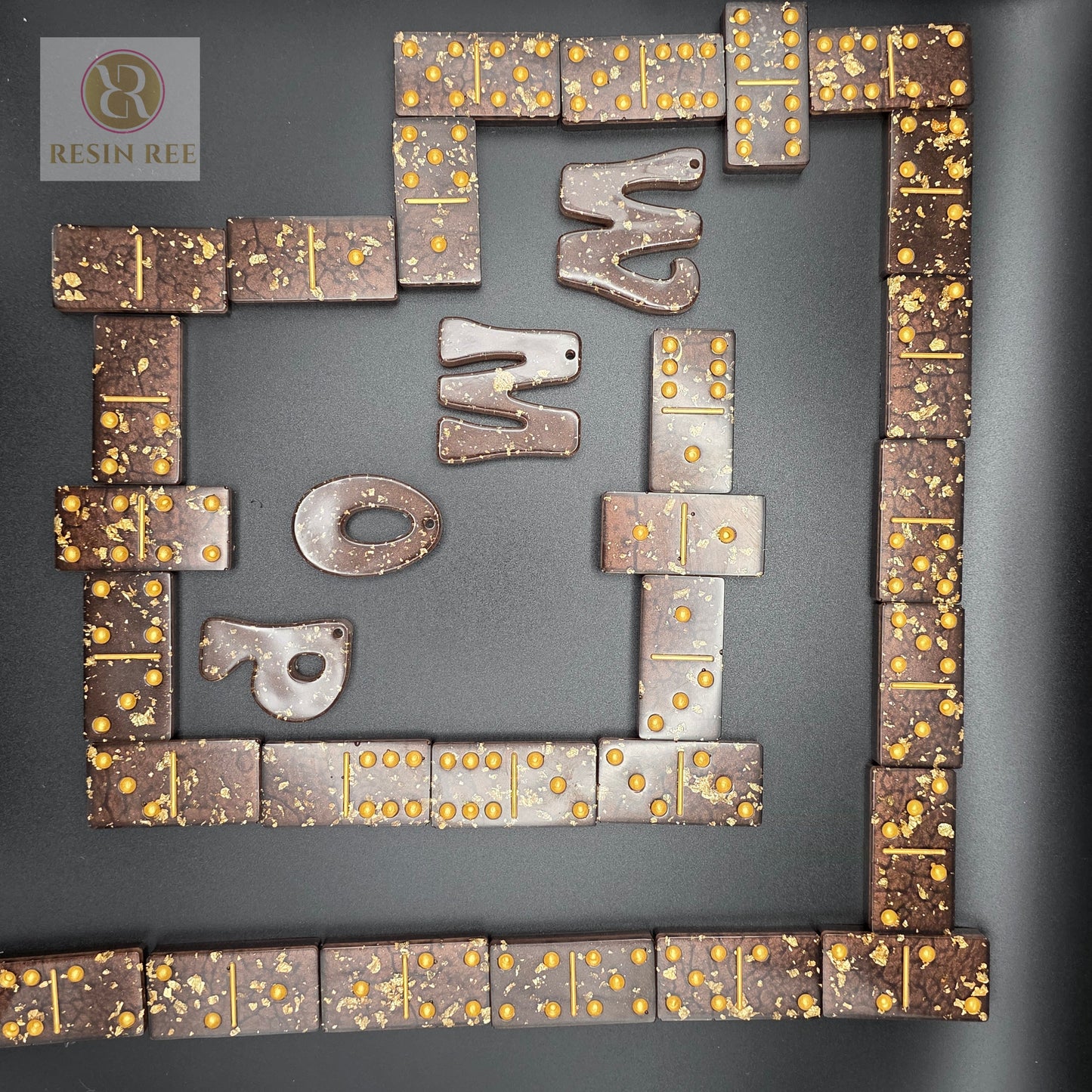 Dark Chocolate Drizzle Dominoes