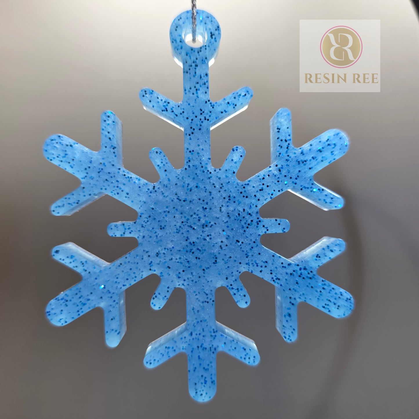 Frost light Snowflake Ornament Set (Set of Two)