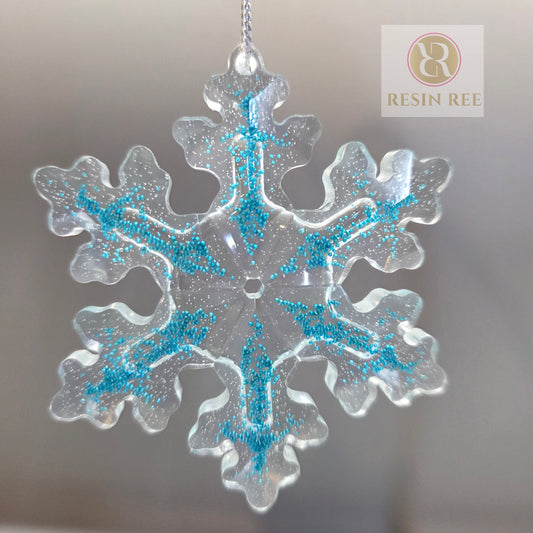 Crystal Bead Cascade Snowflake (Set of 2)