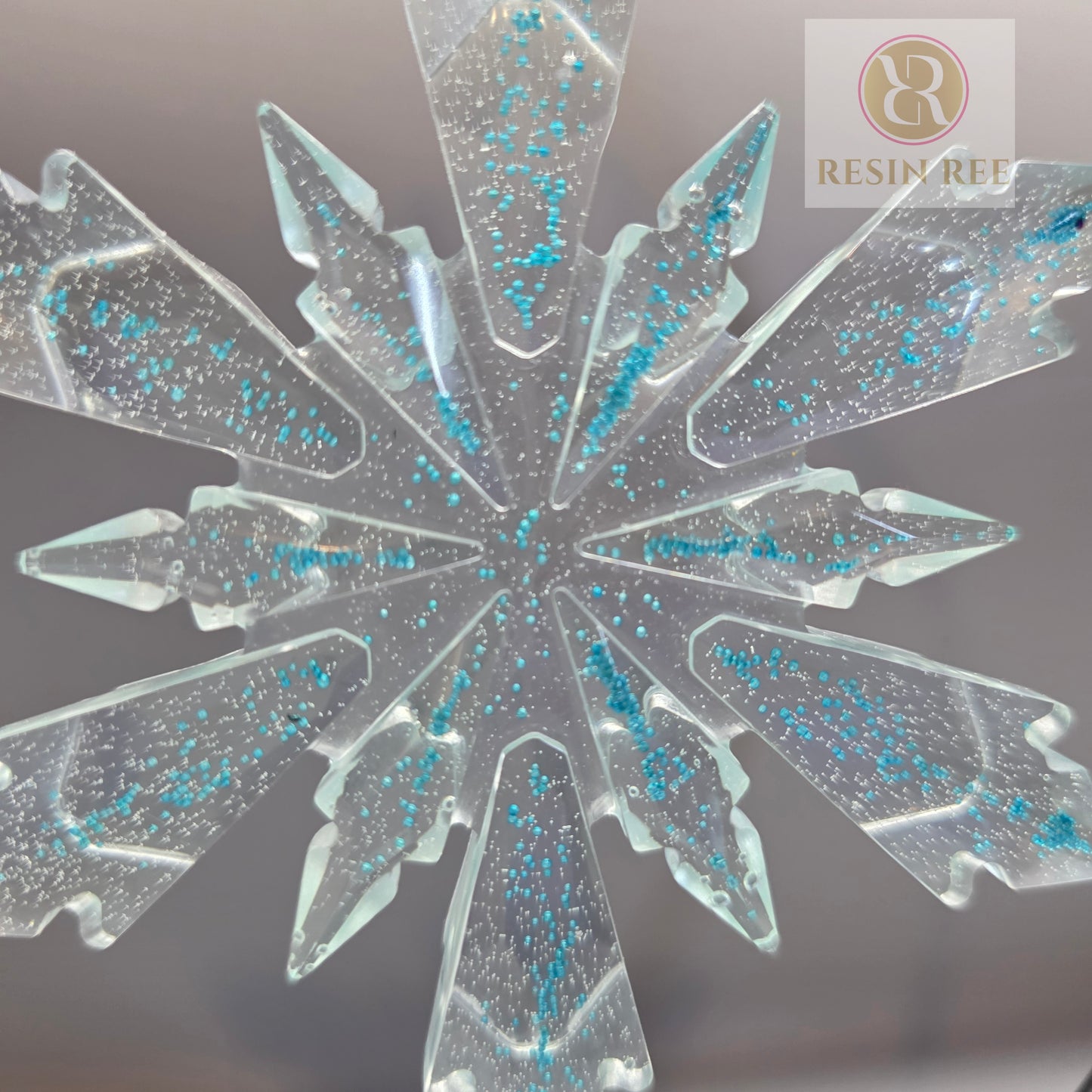 Crystal Bead Cascade Snowflake (Set of 2)