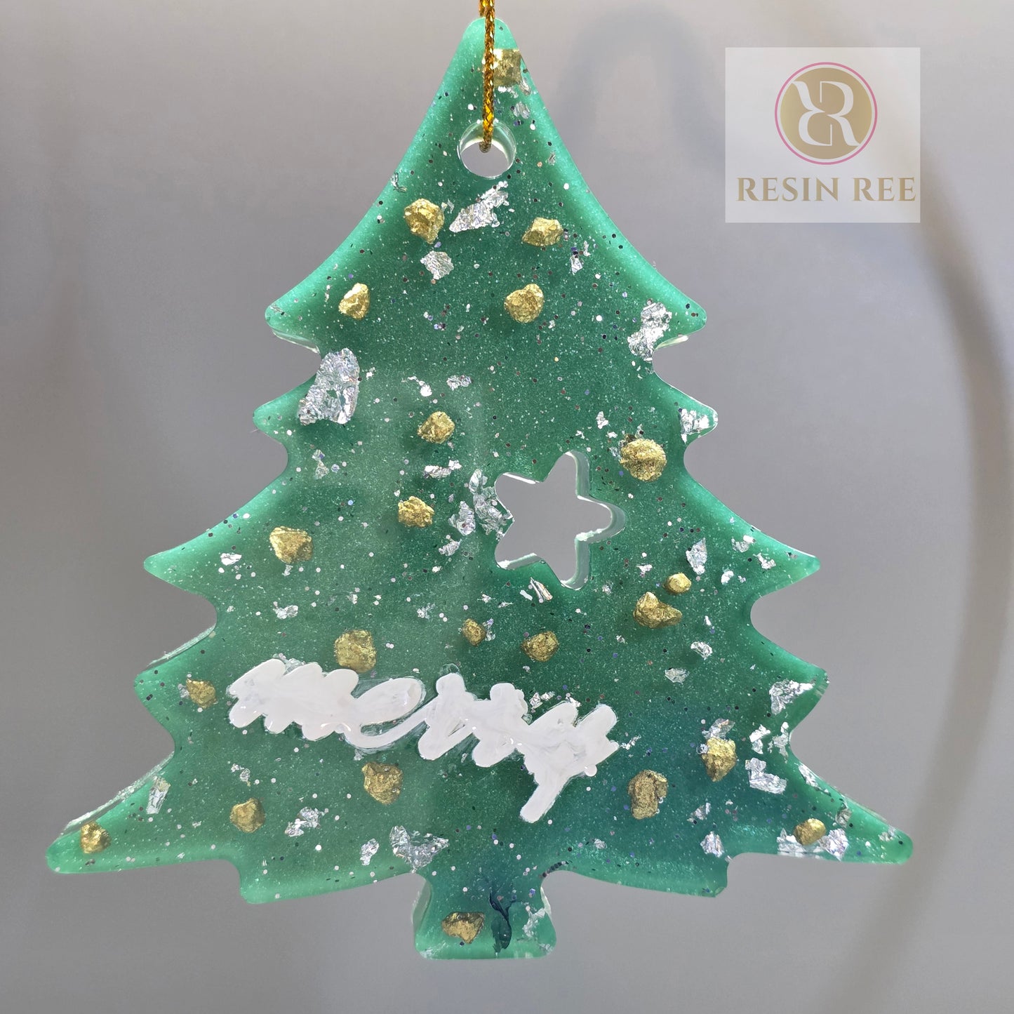Golden Noel Tree Duo