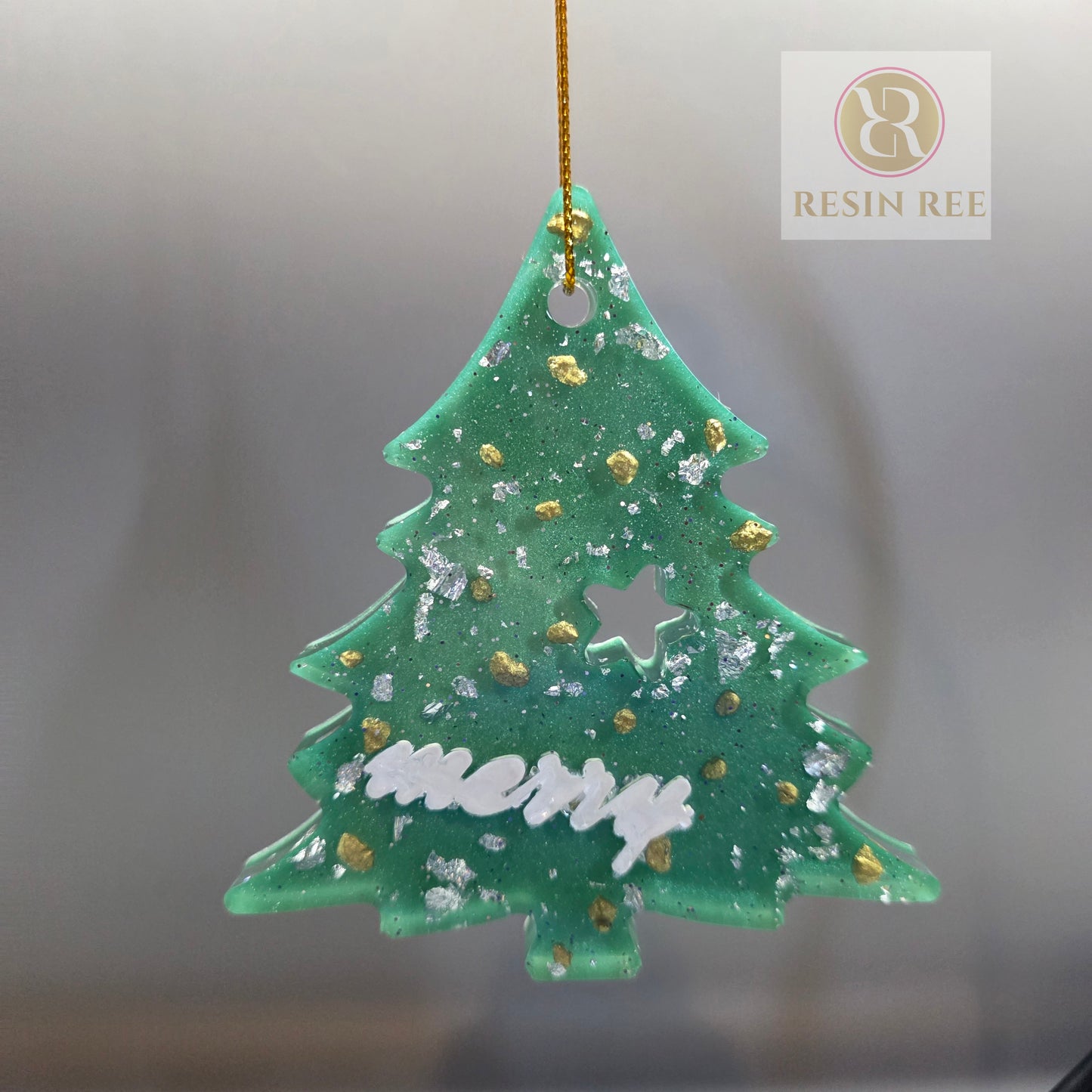 Golden Noel Tree Duo
