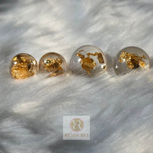 Golden Honey Stud Earrings