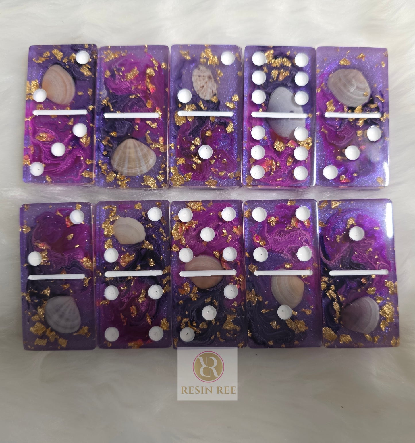Purple Empress Domino Set