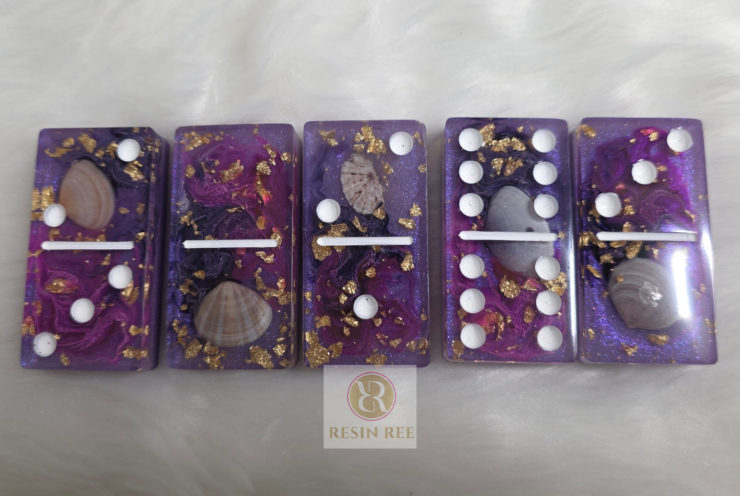 Purple Empress Domino Set