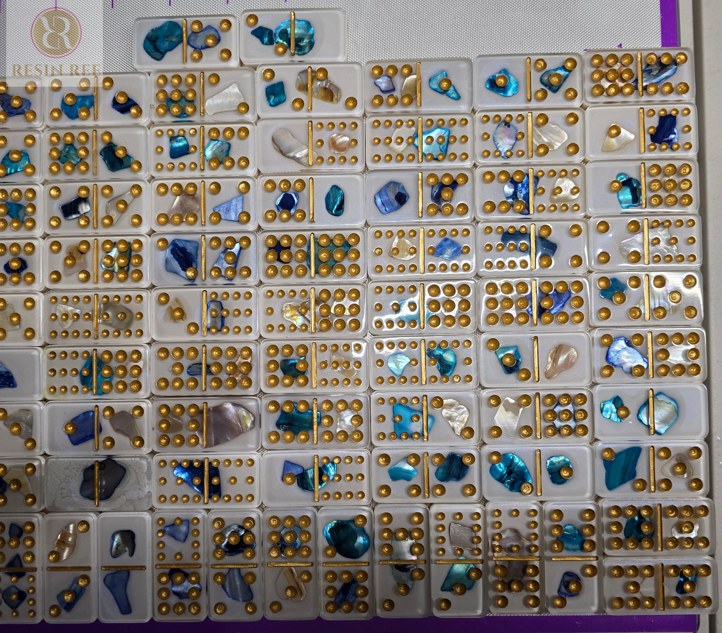 Azure Tide Domino 55 Set