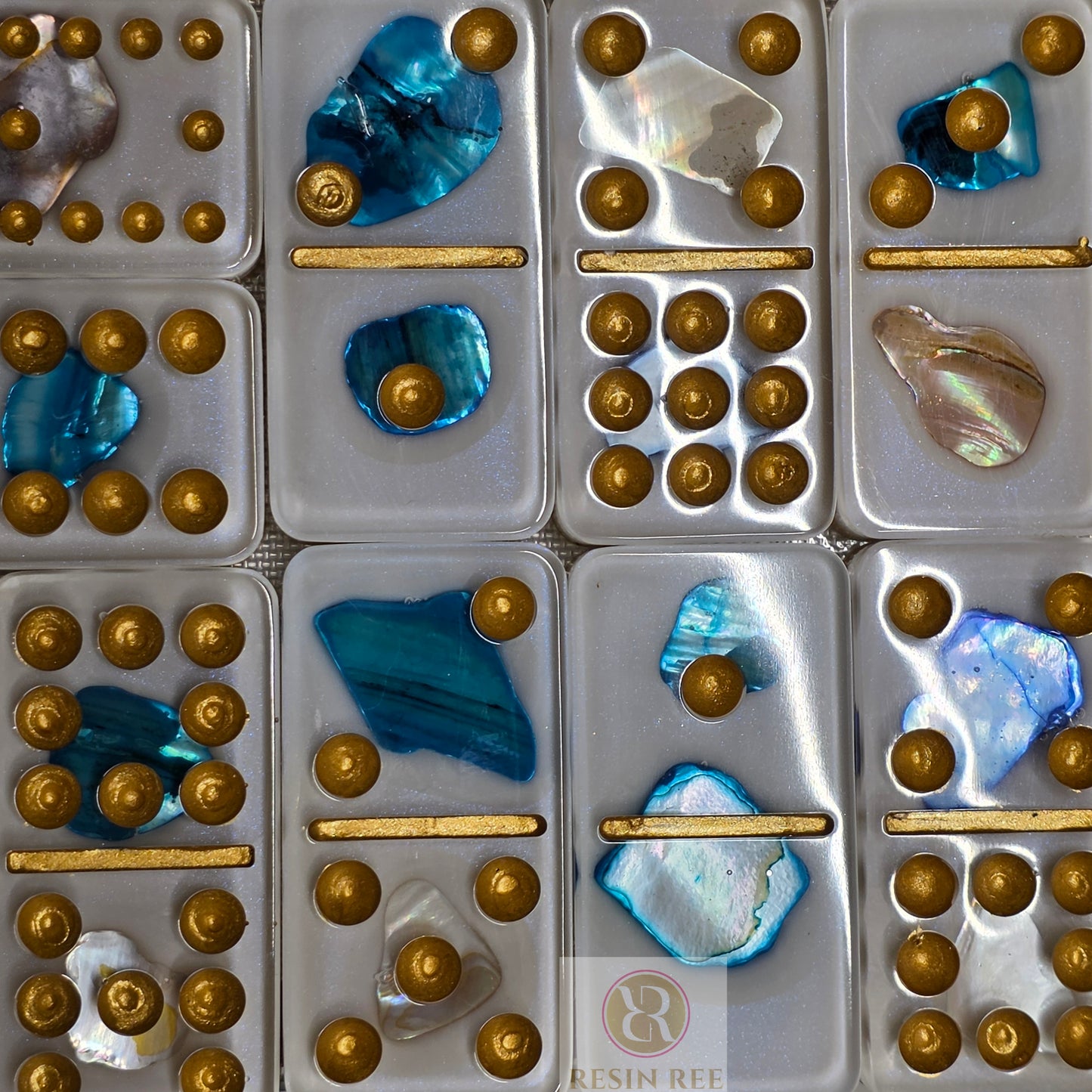 Azure Tide Domino 55 Set
