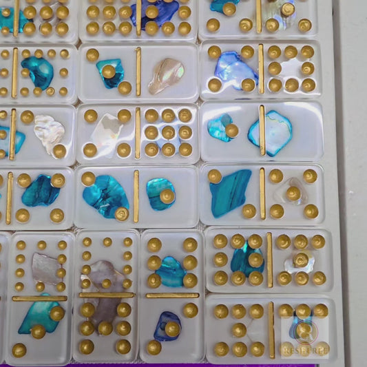 Azure Tide Domino 55 Set